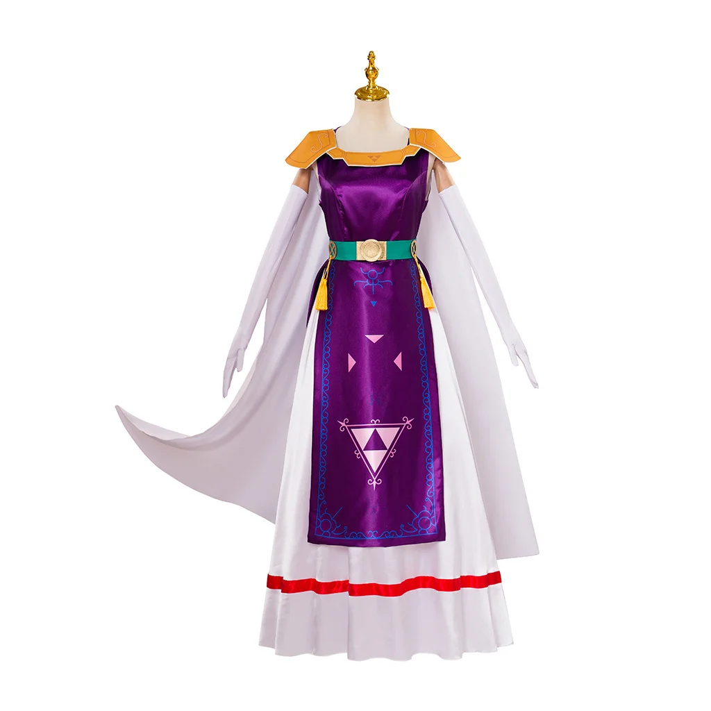 Women Hilda Cosplay Purple Dress Cape With Gloves Full Ser Halloween Fancy Pincess Ball Gown Costume
Women Hilda Cosplay Purple Dress Cape With Gloves Full Ser Halloween Fancy Pincess Ball Gown Costume