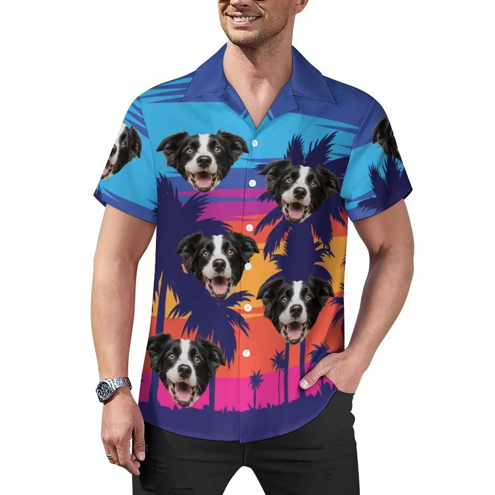 Men's Hawaiian Shirt, Tropical Sunset with Dog Print Short Sleeve, Casual Shirt for Beach & Summer Vacation S-4XL
Men's Hawaiian Shirt, Tropical Sunset with Dog Print Short Sleeve, Casual Shirt for Beach & Summer Vacation S-4XL