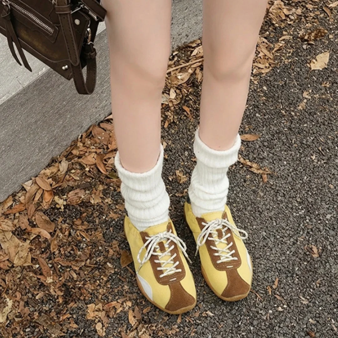 Women Brown Blue Color Block Sneakers Retro Suede Patchwork Lace Up Soft Sole Casual Walking Shoes Vintage Training Flats Sports
Women Brown Blue Color Block Sneakers Retro Suede Patchwork Lace Up Soft Sole Casual Walking Shoes Vintage Training Flats Sports