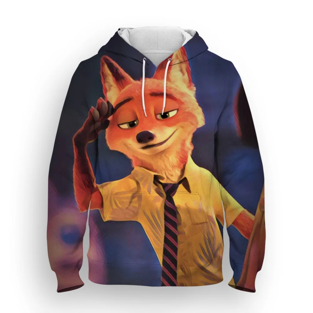 Zootopia Nick Printed Hoodies Men and Women 3D Clothes Cartoon Anime Hoodies Tops Fun Patterned Sportswear Pullover
Zootopia Nick Printed Hoodies Men and Women 3D Clothes Cartoon Anime Hoodies Tops Fun Patterned Sportswear Pullover