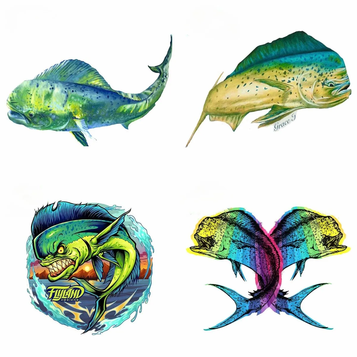 Mahi Mahi Fashion Decal Sunscreen Car Stickers Personality Graphics Refrigerator Decals Decoration
Mahi Mahi Fashion Decal Sunscreen Car Stickers Personality Graphics Refrigerator Decals Decoration