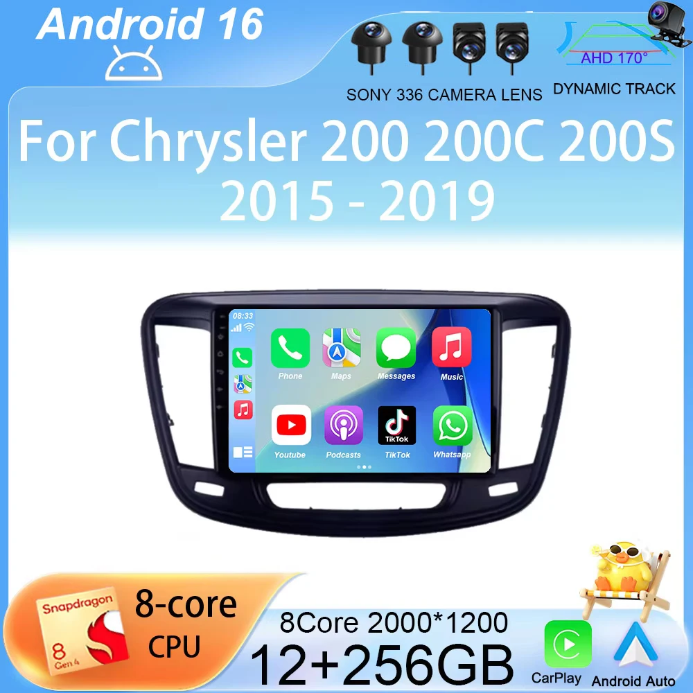 Автомагнитола Android 16 для Chrysler 200 200C 200S 2015-2019, мультимедийный проигрыватель, GPS-навигация, CarPlay, DVD, автомагнитола
Автомагнитола Android 16 для Chrysler 200 200C 200S 2015-2019, мультимедийный проигрыватель, GPS-навигация, CarPlay, DVD, автомагнитола