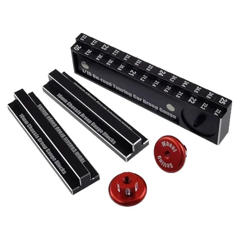 RC Height Ruler Tool 20-25mm Ruler 10mm Chassis Droop Blocks With Magnetism Detachable Measuring Wheel for 1/10 RC Vehicle
RC Height Ruler Tool 20-25mm Ruler 10mm Chassis Droop Blocks With Magnetism Detachable Measuring Wheel for 1/10 RC Vehicle