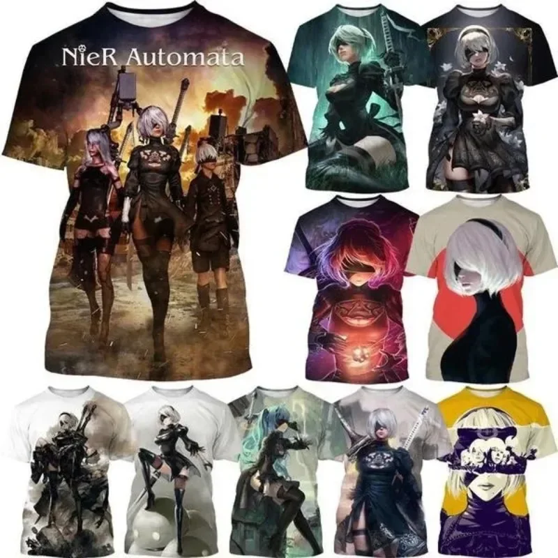 Anime Nier Automata 3D Print T-shirt Men/Women Casual Round Neck Cartoon Game Short Sleeve OVersized T-Shirts Men's Clothing
Anime Nier Automata 3D Print T-shirt Men/Women Casual Round Neck Cartoon Game Short Sleeve OVersized T-Shirts Men's Clothing