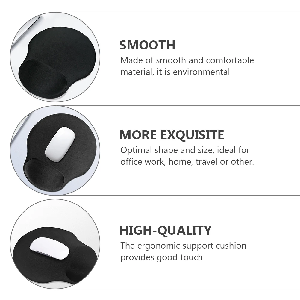 3pcs Wrist Support Mouse Pad Ergonomic Computer Mouse Mat Anti-Slip for Office Home Travel Comfortable Environmentally Friendly
3pcs Wrist Support Mouse Pad Ergonomic Computer Mouse Mat Anti-Slip for Office Home Travel Comfortable Environmentally Friendly