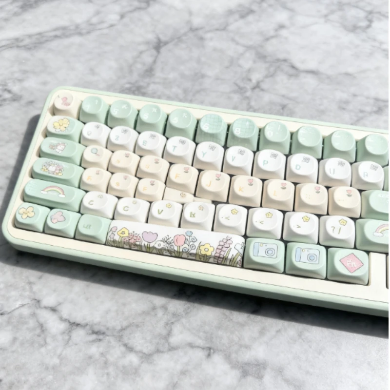 Spring Blossom Themed Anime Keycap Green Color SO Profile 138-Piece PBT Customized Keyboard Replacement Artisan for Home Gaming
Spring Blossom Themed Anime Keycap Green Color SO Profile 138-Piece PBT Customized Keyboard Replacement Artisan for Home Gaming