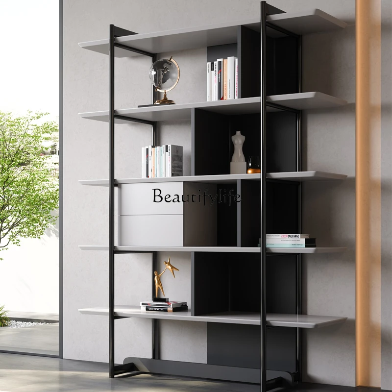 Minimalist Creative Bookshelf Modern Simple Stainless Steel Storage Simple Multi-layer Display Cabinet
Minimalist Creative Bookshelf Modern Simple Stainless Steel Storage Simple Multi-layer Display Cabinet