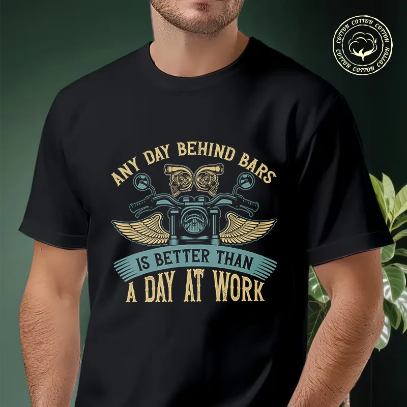 2026 Men Cotton Casual T-shirts Any Day Behind Bars Motorcycle Tee Men s Summer Cycling Sportswear Tops
2026 Men Cotton Casual T-shirts Any Day Behind Bars Motorcycle Tee Men s Summer Cycling Sportswear Tops