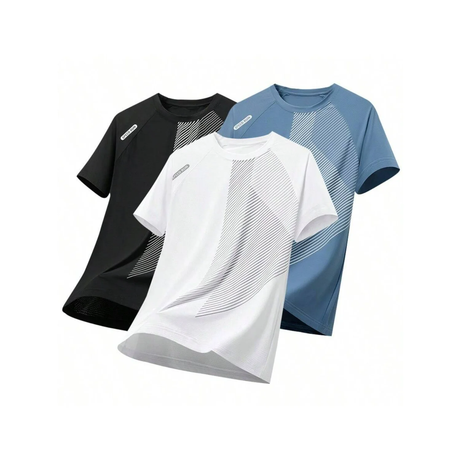 Men Summer Casual Sports Fashion Printing Color-Block Short Sleeve T-Shirt 3pcs/Set
Men Summer Casual Sports Fashion Printing Color-Block Short Sleeve T-Shirt 3pcs/Set