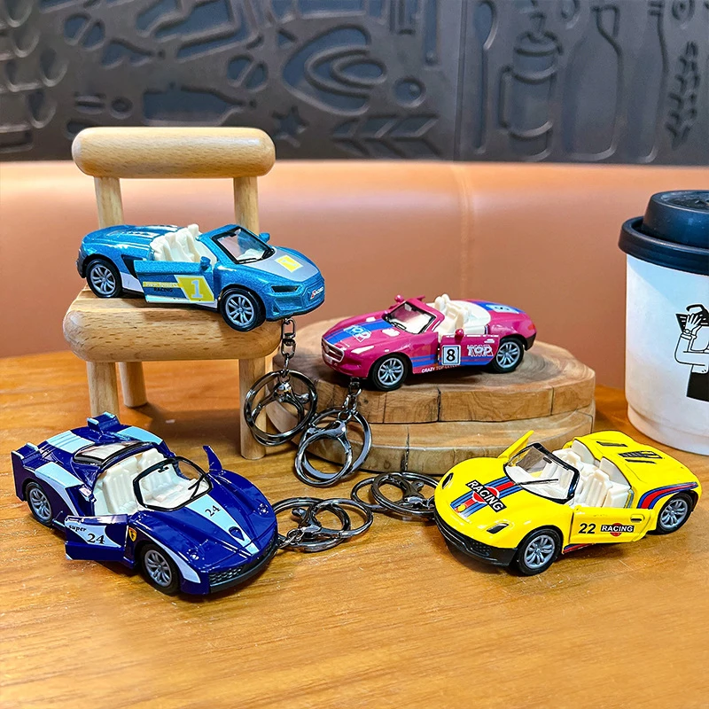Alloy Simulation Cool Small Car Keyring Pendant Creative Pull-back Car Toy Two-door Sports Car Backpack Decor Keyring Boy Gift
Alloy Simulation Cool Small Car Keyring Pendant Creative Pull-back Car Toy Two-door Sports Car Backpack Decor Keyring Boy Gift