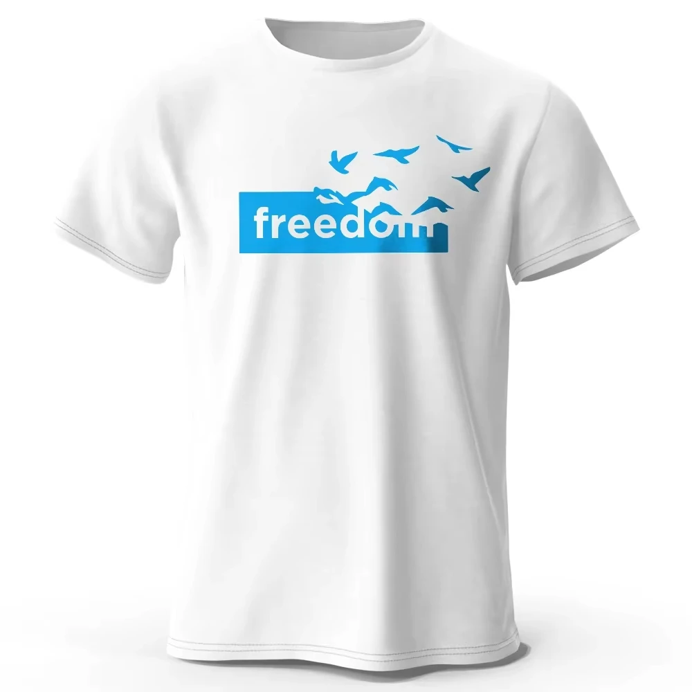 2026 Men's The Freedom Letter Printed T-Shirt 100% Cotton Oversized Funny Graphic Tees for Men Women Summer Tops Ins Y2k
2026 Men's The Freedom Letter Printed T-Shirt 100% Cotton Oversized Funny Graphic Tees for Men Women Summer Tops Ins Y2k
