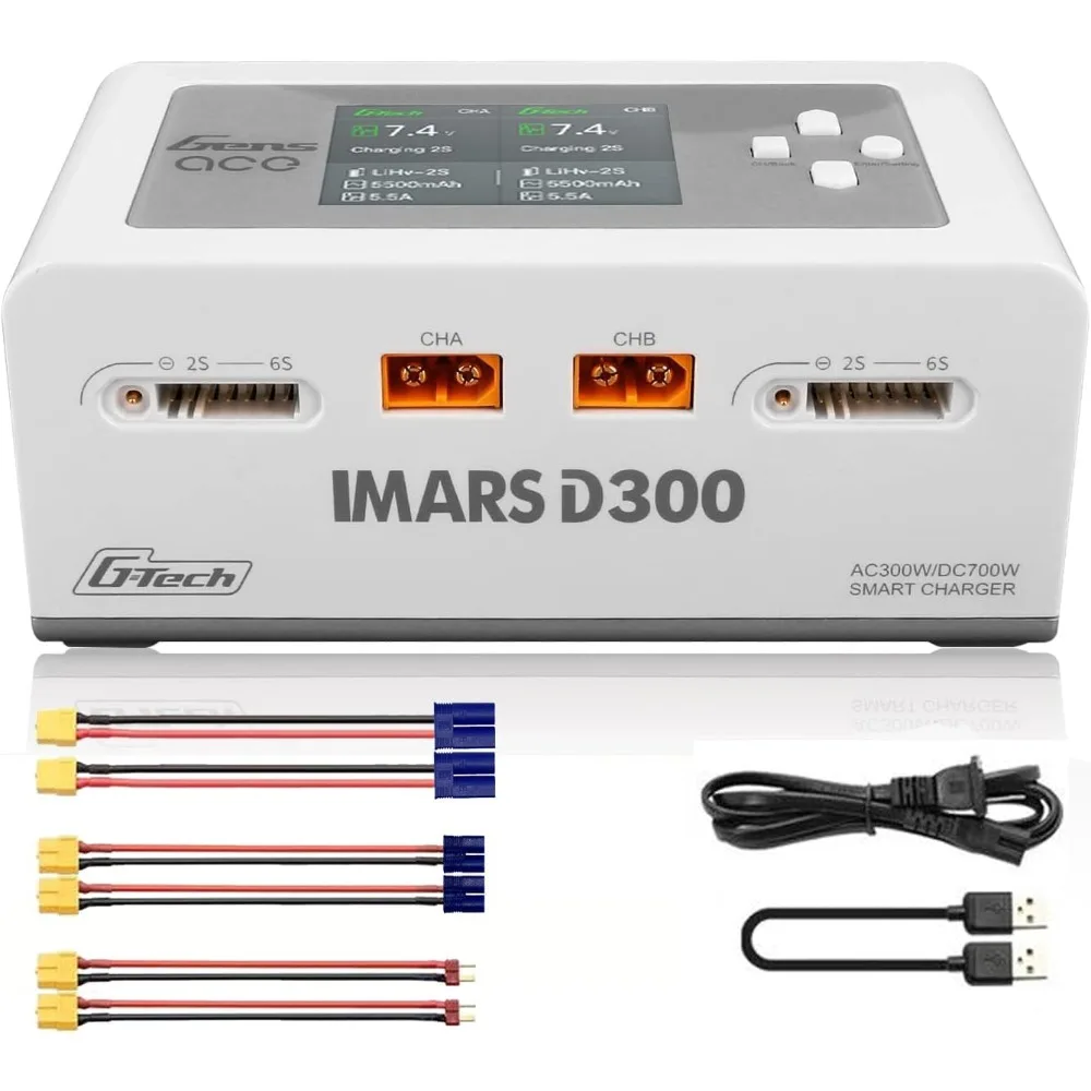 Двухканальное интеллектуальное зарядное устройство AC 300W DC 700W для аккумуляторов RC Lipo LiHV Li-Ion Life
Двухканальное интеллектуальное зарядное устройство AC 300W DC 700W для аккумуляторов RC Lipo LiHV Li-Ion Life