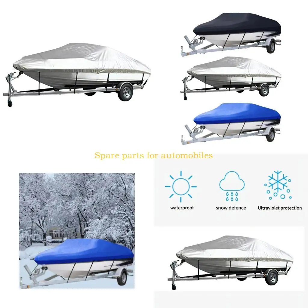 H58F Secure Fit Boat Cover with Elastic & Adjustable Straps Multifunction Boat Cover Easy to Use for 17 19 Foot V Hull Boats
H58F Secure Fit Boat Cover with Elastic & Adjustable Straps Multifunction Boat Cover Easy to Use for 17 19 Foot V Hull Boats