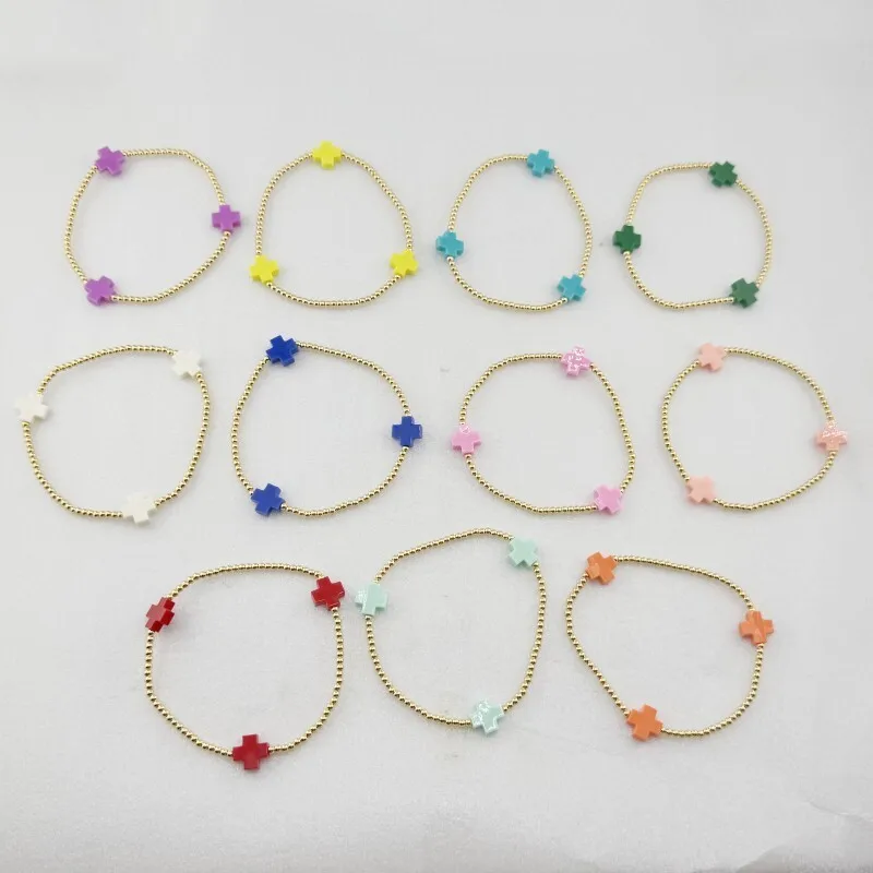 VKVVA Fashion Jewelry Gold-plated Bead Cross Bracelet Collection for Women Birthday Gifts, Unique Gift 
VKVVA Fashion Jewelry Gold-plated Bead Cross Bracelet Collection for Women Birthday Gifts, Unique Gift