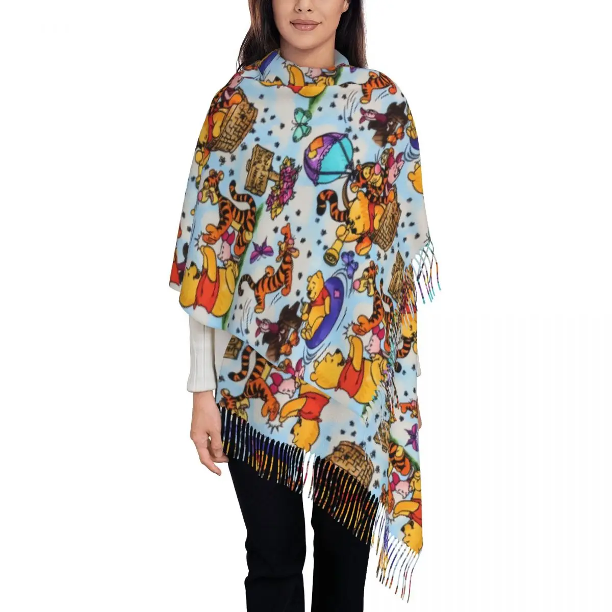 Custom Printed Many Adventures Of Winnie The Pooh Anime Scarf Women Men Winter Fall Warm Scarves Cartoon Shawl Wrap
Custom Printed Many Adventures Of Winnie The Pooh Anime Scarf Women Men Winter Fall Warm Scarves Cartoon Shawl Wrap