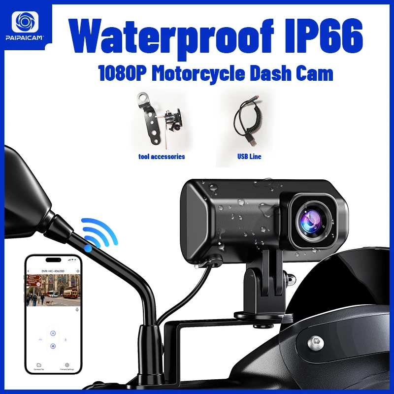 Accesorios Moto 1080P Motorcycle Camera DVR Para IP66 Waterproof Sport Camera WiFi Dash Cam Waterproof Driving Video Recorder
Accesorios Moto 1080P Motorcycle Camera DVR Para IP66 Waterproof Sport Camera WiFi Dash Cam Waterproof Driving Video Recorder