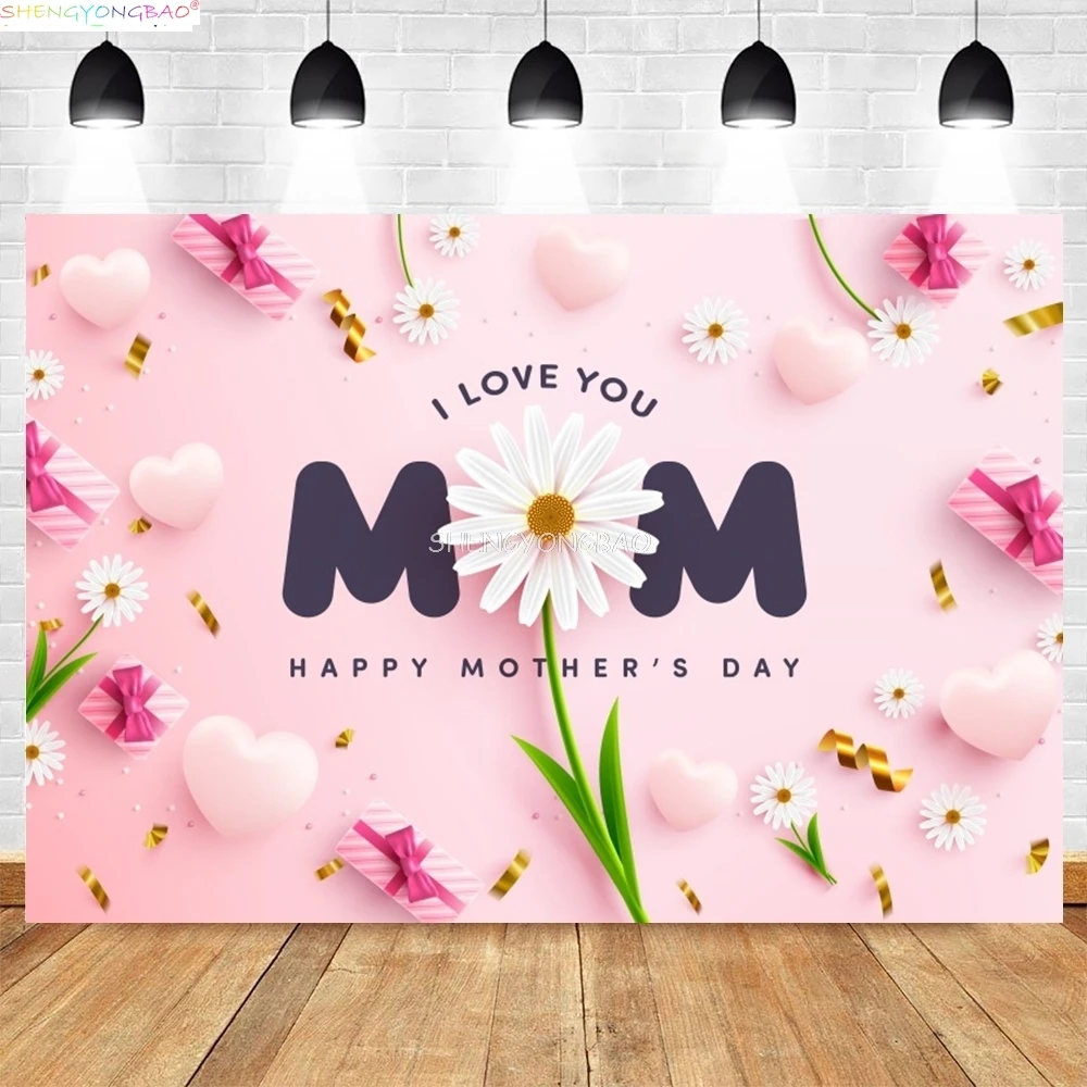 Happy Mother's Day Background Pink Peony Balloons Floral Love Heart Best Mom Party Decor Photography Backdrop Studio Prop MD-06
Happy Mother's Day Background Pink Peony Balloons Floral Love Heart Best Mom Party Decor Photography Backdrop Studio Prop MD-06