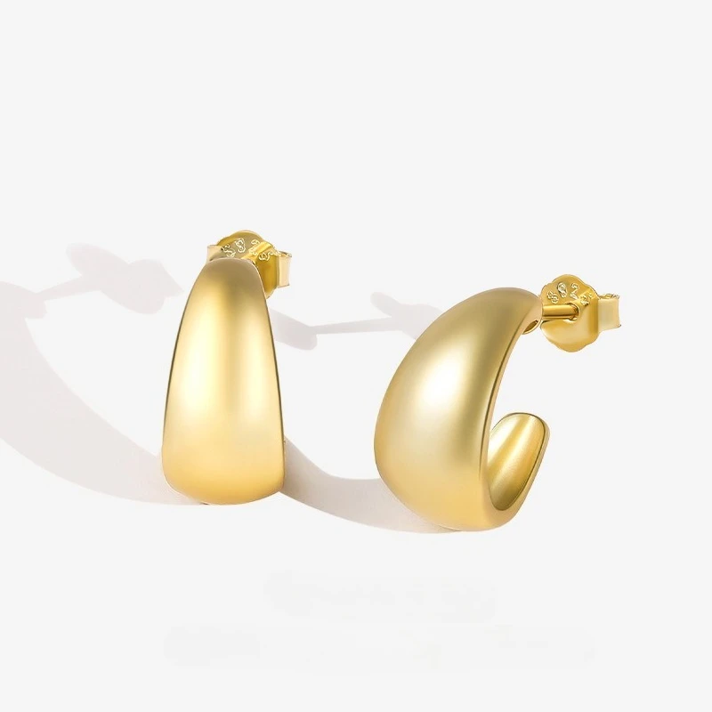 New S925 Silver Earnail Female Ins Simple Design C-shaped Matte Earrings Personalized Earrings Wedding Jewelry
New S925 Silver Earnail Female Ins Simple Design C-shaped Matte Earrings Personalized Earrings Wedding Jewelry