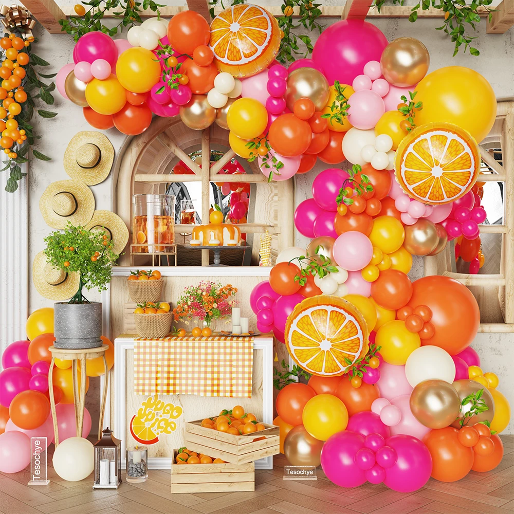 113/123Pcs Lemon Orange Balloon Arch Kit Lemon Yellow Hot Pink Balloons Baby Shower Birthday Bridal Shower Hawaiian Party Decor
113/123Pcs Lemon Orange Balloon Arch Kit Lemon Yellow Hot Pink Balloons Baby Shower Birthday Bridal Shower Hawaiian Party Decor