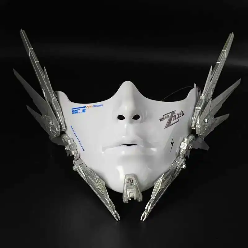 Cyberpunk Mechanical Hime Mask White Half Face Cosplay Technology Mask Mysterious Mechanical Magic Modified Mask
Cyberpunk Mechanical Hime Mask White Half Face Cosplay Technology Mask Mysterious Mechanical Magic Modified Mask