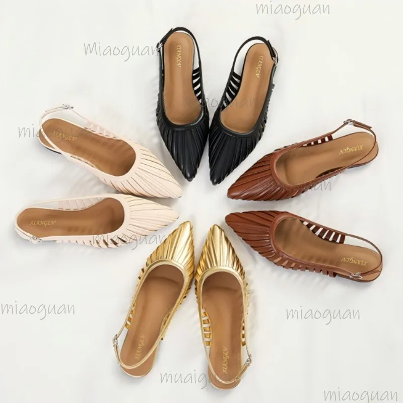 Women's Cutout Slingback Flats Pointed Toe Strappy Gladiator Sandals Comfortable Flat Summer Casual Shoes for Ladies Size 36-42
Women's Cutout Slingback Flats Pointed Toe Strappy Gladiator Sandals Comfortable Flat Summer Casual Shoes for Ladies Size 36-42