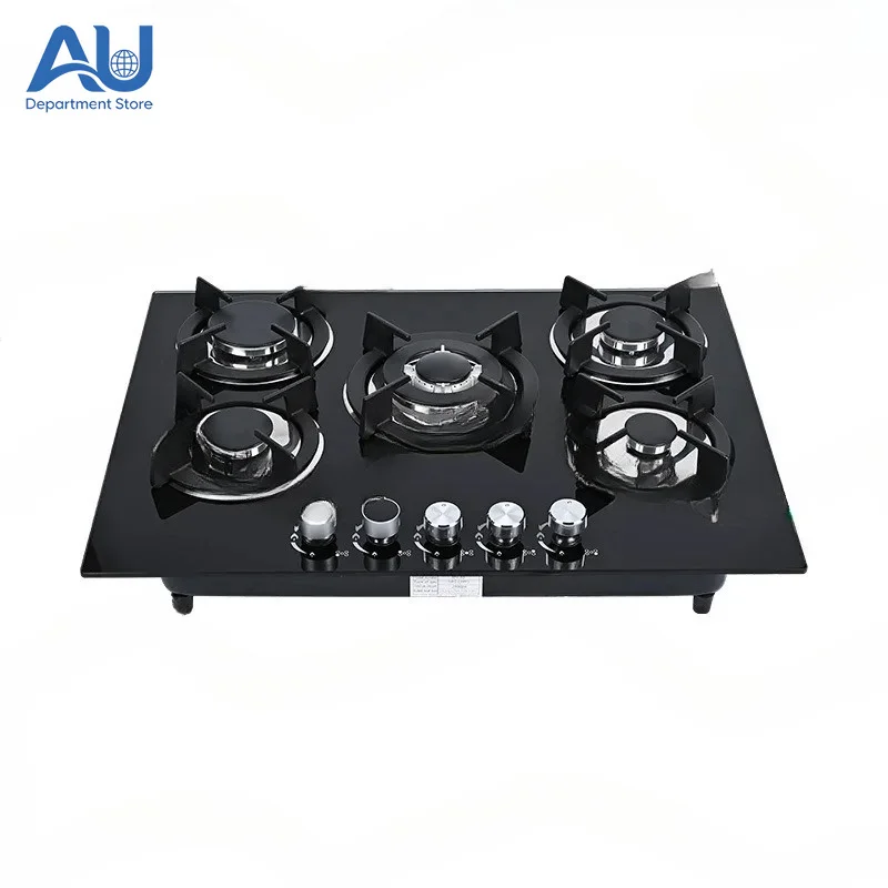Tempered glass five-head gas stove embedded natural liquefied gas stove
Tempered glass five-head gas stove embedded natural liquefied gas stove