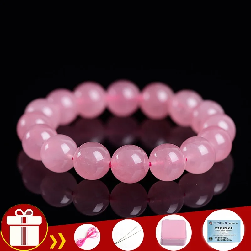 5A With Certificate Natural Madagascar Rose Quartz Powder Bracelets Genuine Crystal
5A With Certificate Natural Madagascar Rose Quartz Powder Bracelets Genuine Crystal
