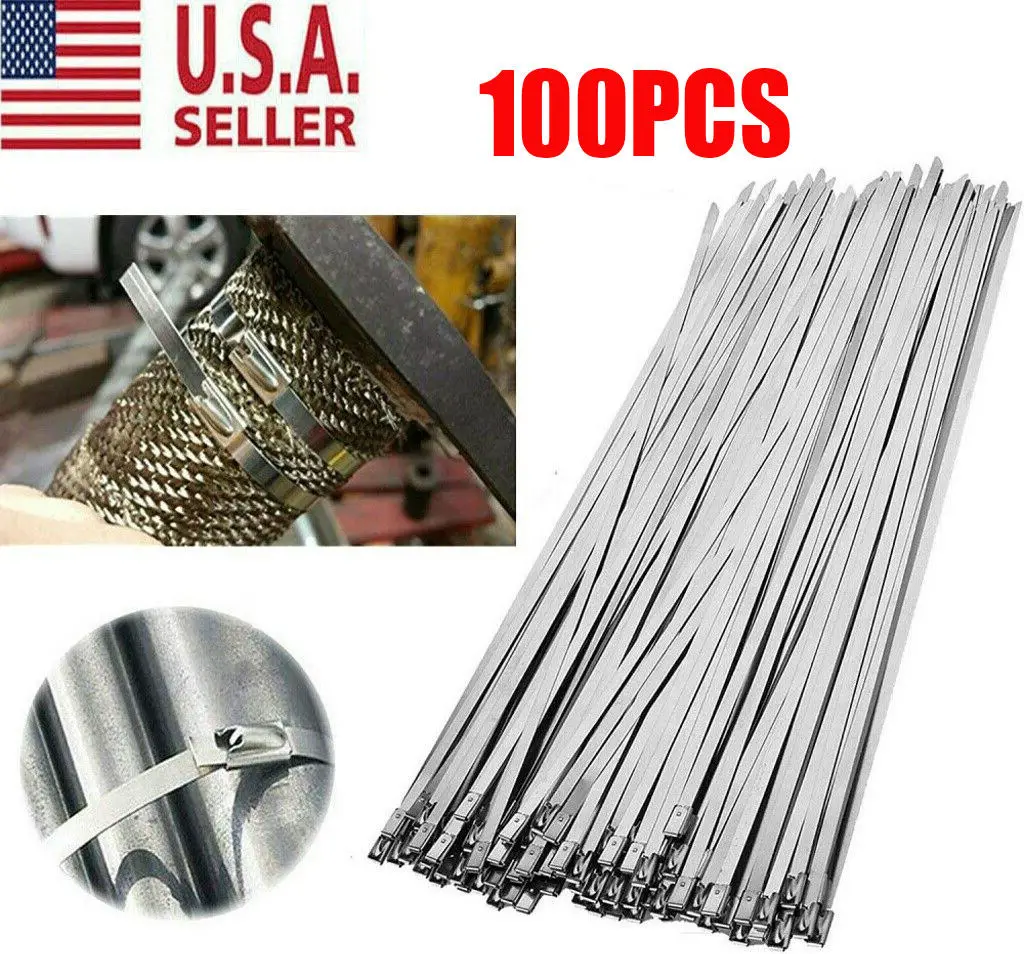 101Pcs Stainless Steel Cable Ties Industrial Grade Self Locking Metal Ties Uv Radiation Resistant for Manufacturing
101Pcs Stainless Steel Cable Ties Industrial Grade Self Locking Metal Ties Uv Radiation Resistant for Manufacturing