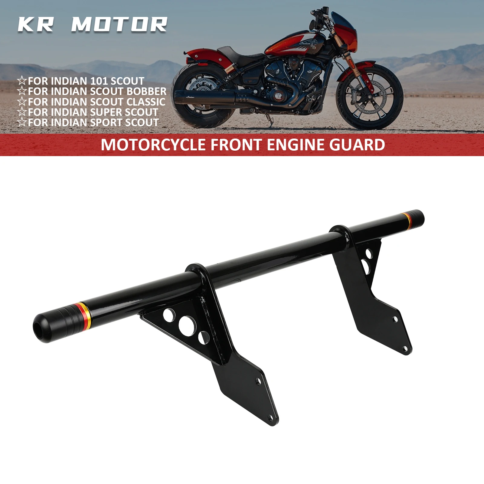 Front Engine Guard Crash Bumper Protection Bar For Indian Scout/Super/Sport/Limited + Tech/Sixty Bobber/Classic/101 Scout 2025
Front Engine Guard Crash Bumper Protection Bar For Indian Scout/Super/Sport/Limited + Tech/Sixty Bobber/Classic/101 Scout 2025