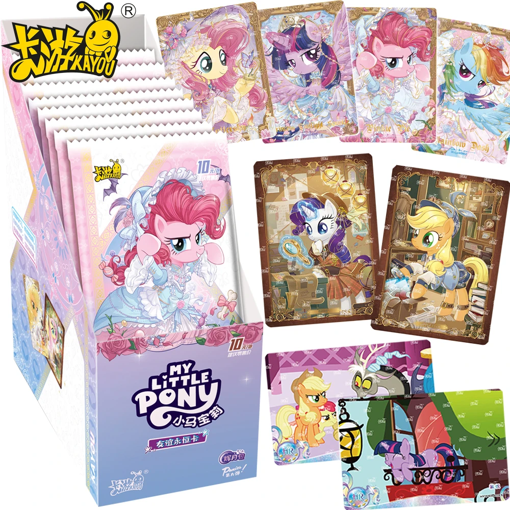 Подлинные коллекционные карты KAYOU My Little Pony, милый персонаж, волшебная вечная карта дружбы, изысканный анимационный периферийный подарок 
Подлинные коллекционные карты KAYOU My Little Pony, милый персонаж, волшебная вечная карта дружбы, изысканный анимационный периферийный подарок