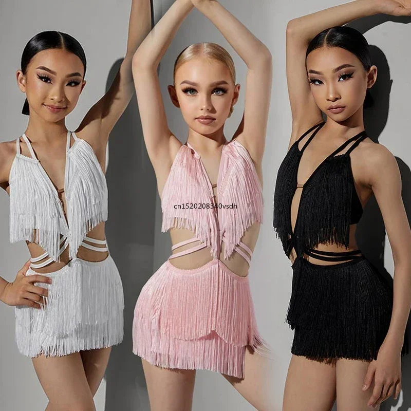 Girls Dance Performance Costume Kids Latin Dance Dress Girls Competition Dress Cut Out Waist Fringe Dress Cha Cha
Girls Dance Performance Costume Kids Latin Dance Dress Girls Competition Dress Cut Out Waist Fringe Dress Cha Cha