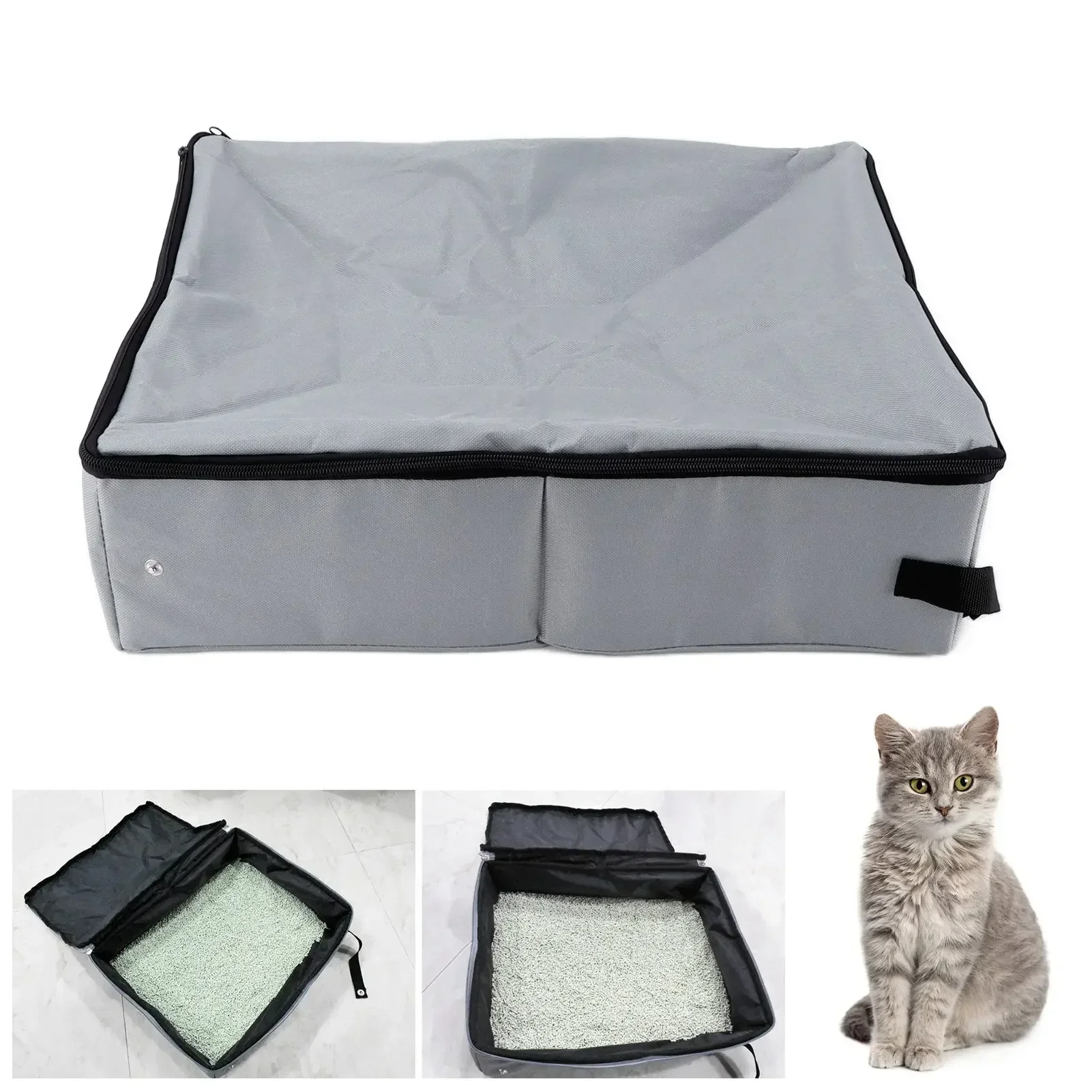 Portable Cat Litter Box, Anti-Leakage & Easy to Clean Travel Tray, Lightweight and Sturdy for Outdoor Use
Portable Cat Litter Box, Anti-Leakage & Easy to Clean Travel Tray, Lightweight and Sturdy for Outdoor Use