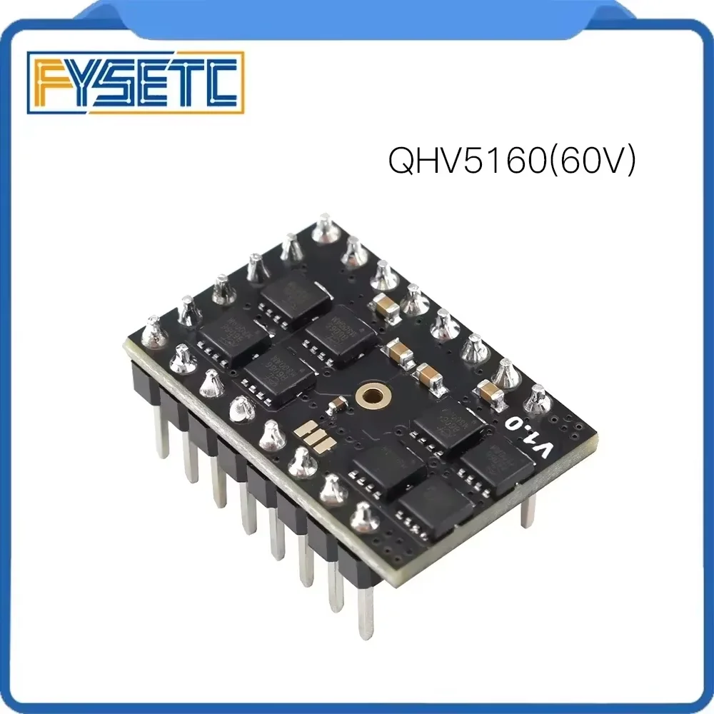 FYSETC TMC5160 QHV 60V Stepper Step Stick SPI Silent Motor Driver High Power For 3D Printer CNC Engraving Machine
FYSETC TMC5160 QHV 60V Stepper Step Stick SPI Silent Motor Driver High Power For 3D Printer CNC Engraving Machine