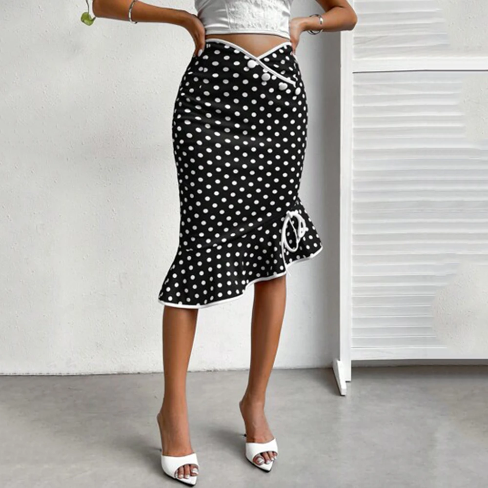 Women's Ruffle Fishnet Bodycon Skirt Midi Skirt Casual Retro Party Pencil Skirt Short Winter Dress
Women's Ruffle Fishnet Bodycon Skirt Midi Skirt Casual Retro Party Pencil Skirt Short Winter Dress