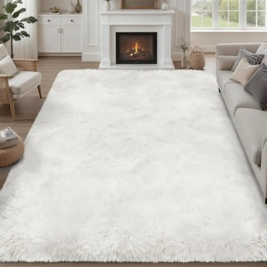 Fluffy Area Rugs 9x12 for Living Room Bedroom: Ultra Soft Shag Rug in Ivory, Non-Slip Non-Shedding Fuzzy Plush Carpet for Room
Fluffy Area Rugs 9x12 for Living Room Bedroom: Ultra Soft Shag Rug in Ivory, Non-Slip Non-Shedding Fuzzy Plush Carpet for Room