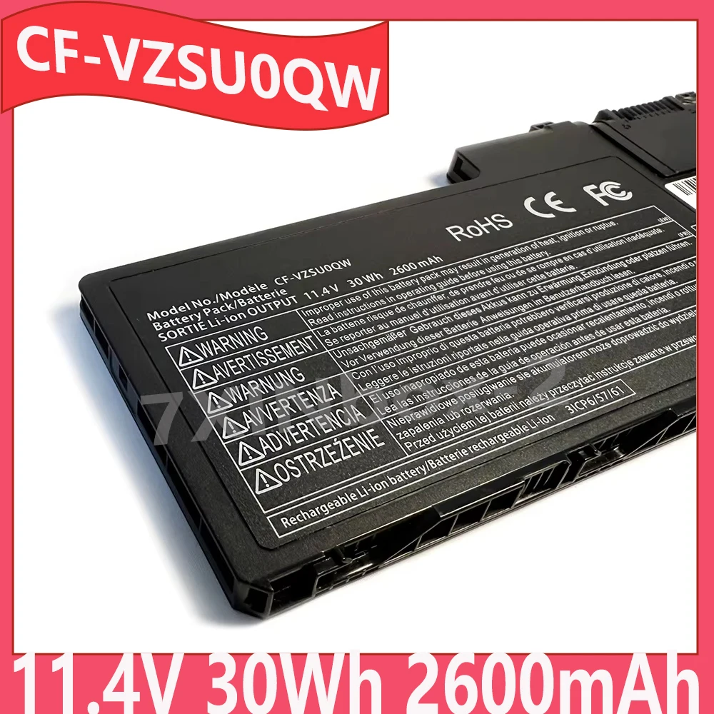 Аккумулятор 30Wh CF-VZSU0QW 11.4V 2600mAh для Panasonic ToughBook CF-20 Toughpad FZ-A2 CF-VZSU0QR CF-VZSU0QK CF-VZSU0QJS
Аккумулятор 30Wh CF-VZSU0QW 11.4V 2600mAh для Panasonic ToughBook CF-20 Toughpad FZ-A2 CF-VZSU0QR CF-VZSU0QK CF-VZSU0QJS