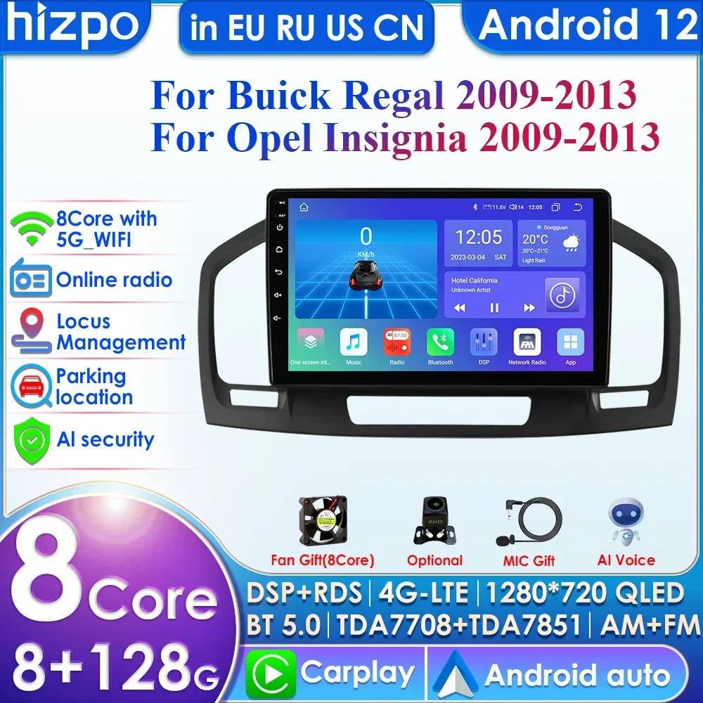 9'' 2Din Android Car Radio for Opel Insignia Buick Regal 2009-2017 Multimidia Player Carplay 4G Stereo AI Speaker Audio HeadUnit
9'' 2Din Android Car Radio for Opel Insignia Buick Regal 2009-2017 Multimidia Player Carplay 4G Stereo AI Speaker Audio HeadUnit