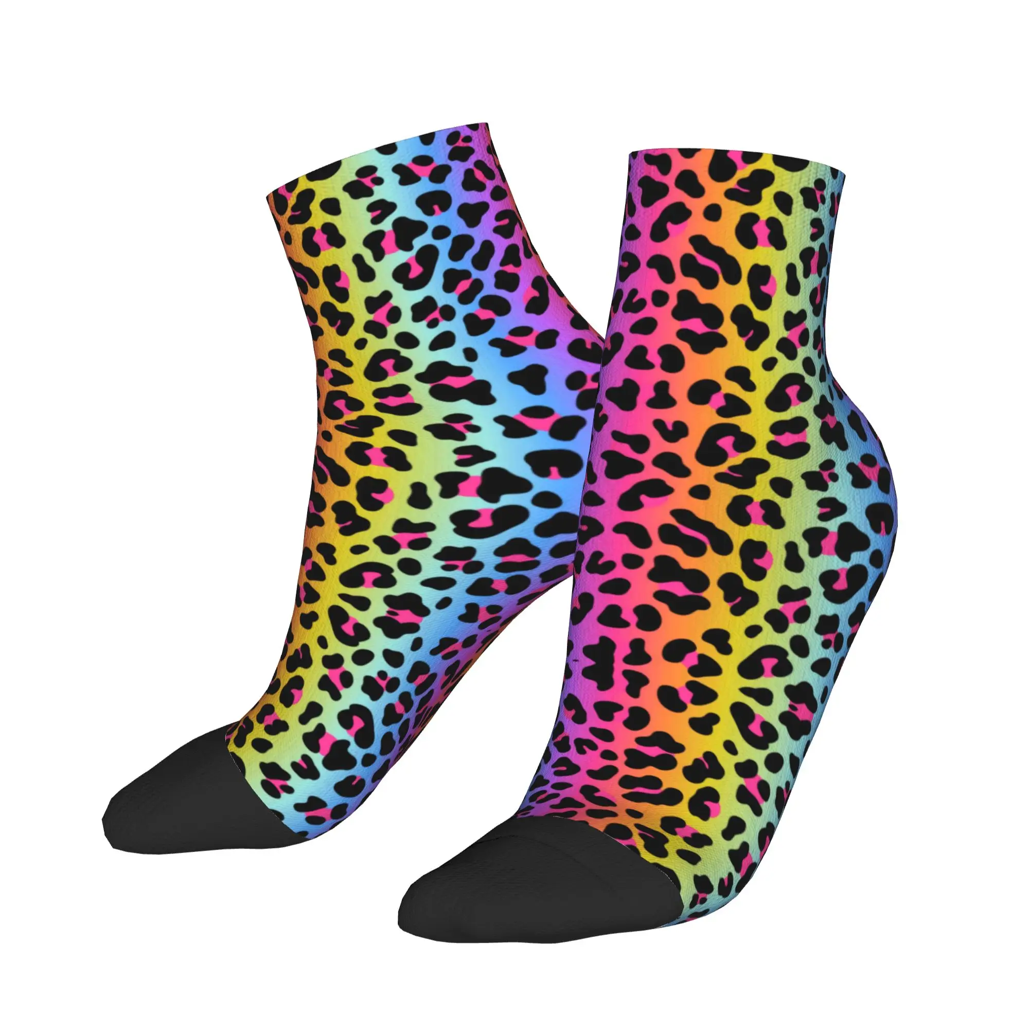 Rainbow Leopard Print Ankle Socks Anti Skid Quality Cycling Socks For Unisex Men Spring Trendy Custom Sock
Rainbow Leopard Print Ankle Socks Anti Skid Quality Cycling Socks For Unisex Men Spring Trendy Custom Sock