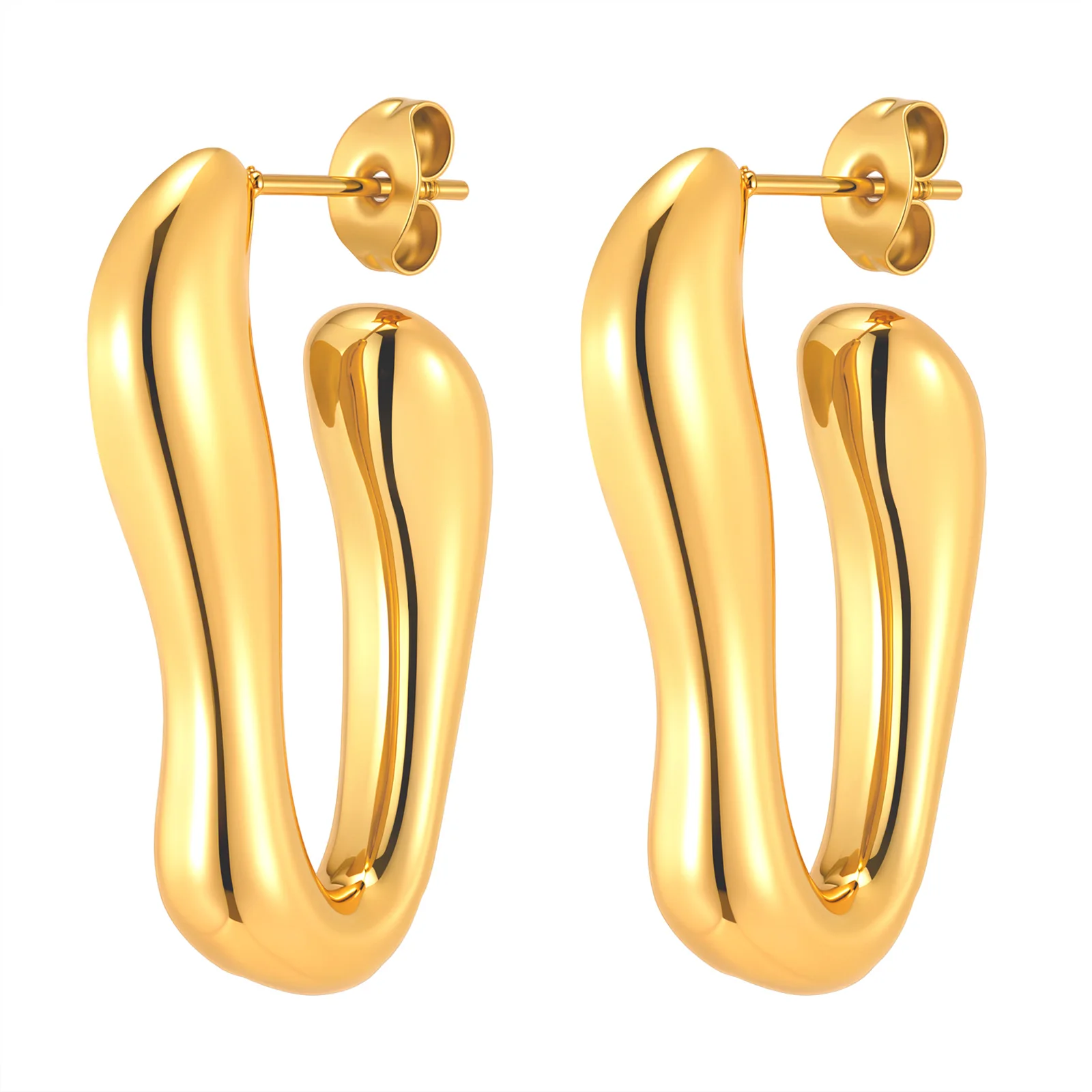 HISHER Stainless Steel Gold Color Heart Hoop Earrings for Women Fashion Jewelry Party Gift Daily Wear
HISHER Stainless Steel Gold Color Heart Hoop Earrings for Women Fashion Jewelry Party Gift Daily Wear
