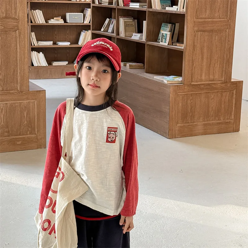 2025 Spring New Children Long Sleeve T Shirts Cotton Baby Girls Loose Bottoming Shirts Boys Casual Patchwork Tees Kids Clothes
2025 Spring New Children Long Sleeve T Shirts Cotton Baby Girls Loose Bottoming Shirts Boys Casual Patchwork Tees Kids Clothes