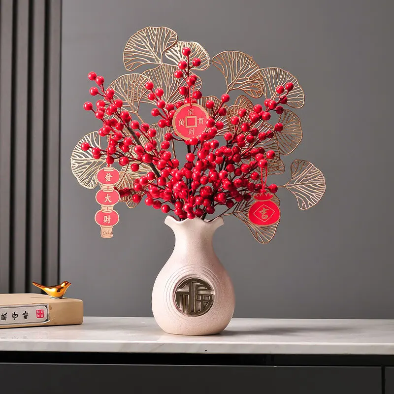 New China Ceramic Vase luxury blessing vase home decoration living room TV cabinet creative porch decoration
New China Ceramic Vase luxury blessing vase home decoration living room TV cabinet creative porch decoration