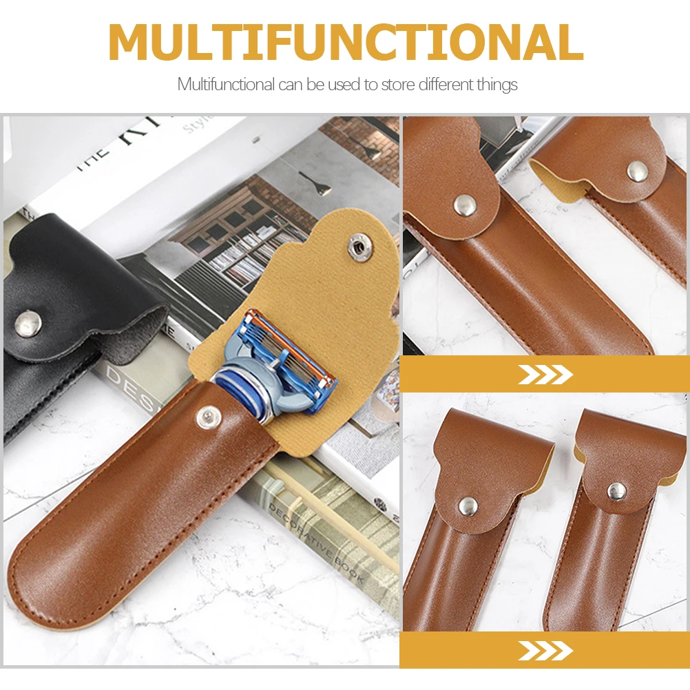 Razor Case Compact Lightweight Travel Shaver Protector PU Material Anti Pressure Scratch Resistant Manual Razor Fit Storage
Razor Case Compact Lightweight Travel Shaver Protector PU Material Anti Pressure Scratch Resistant Manual Razor Fit Storage