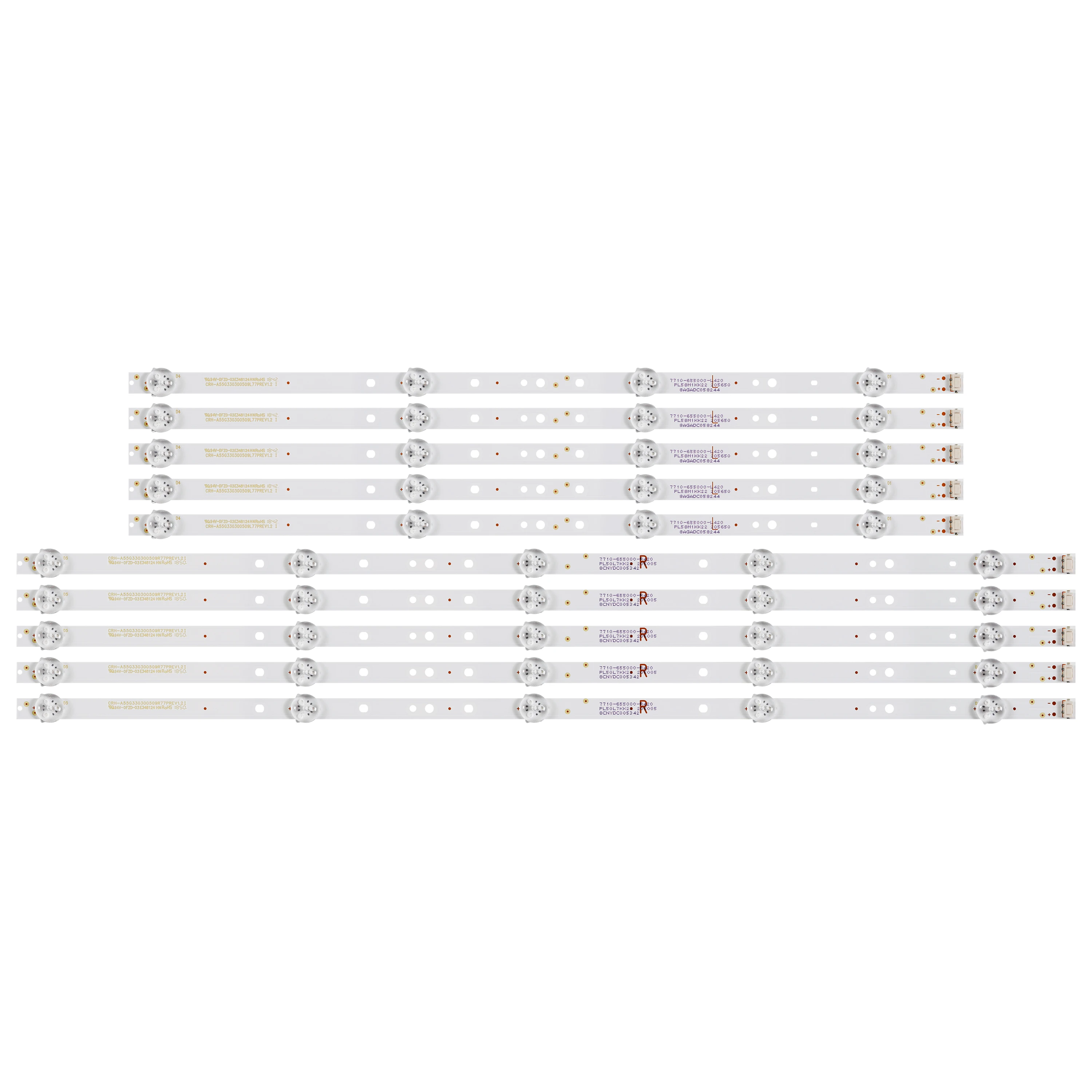 LED Strip For 55G2A CRH-A55G330300509R776REV1.1 CRH-A55G330300509L776REV1.1 ST5461D007-1 VER2.2 CRH-A55G330300509L77PREV1.2
LED Strip For 55G2A CRH-A55G330300509R776REV1.1 CRH-A55G330300509L776REV1.1 ST5461D007-1 VER2.2 CRH-A55G330300509L77PREV1.2