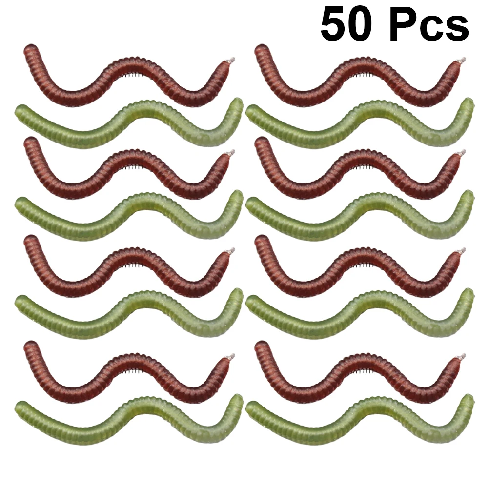 50pcs Fishing Lures Set Lifelike Baits Bionic Simulation Tackle Boxes for Carp Silver Carp Reusable Silicone Worm Shape
50pcs Fishing Lures Set Lifelike Baits Bionic Simulation Tackle Boxes for Carp Silver Carp Reusable Silicone Worm Shape