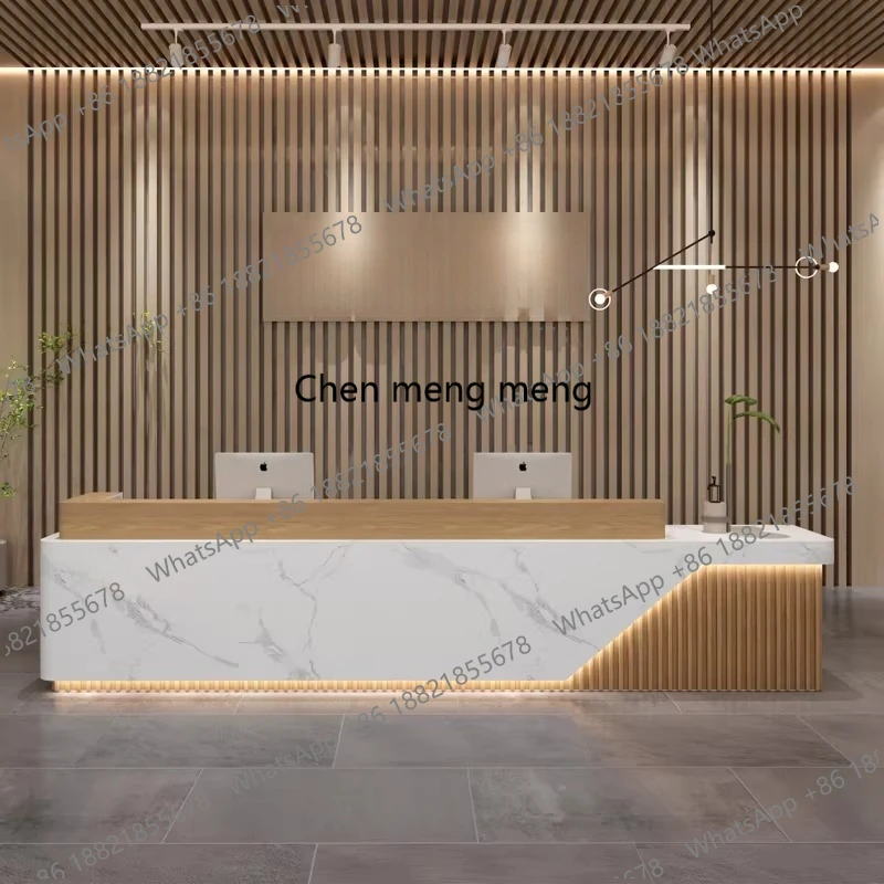 Modern Design Hotel Lobby Front Desk Nordic High-End Marble Beauty Salon Reception Desk Minimalist Office Furniture pulpito
Modern Design Hotel Lobby Front Desk Nordic High-End Marble Beauty Salon Reception Desk Minimalist Office Furniture pulpito