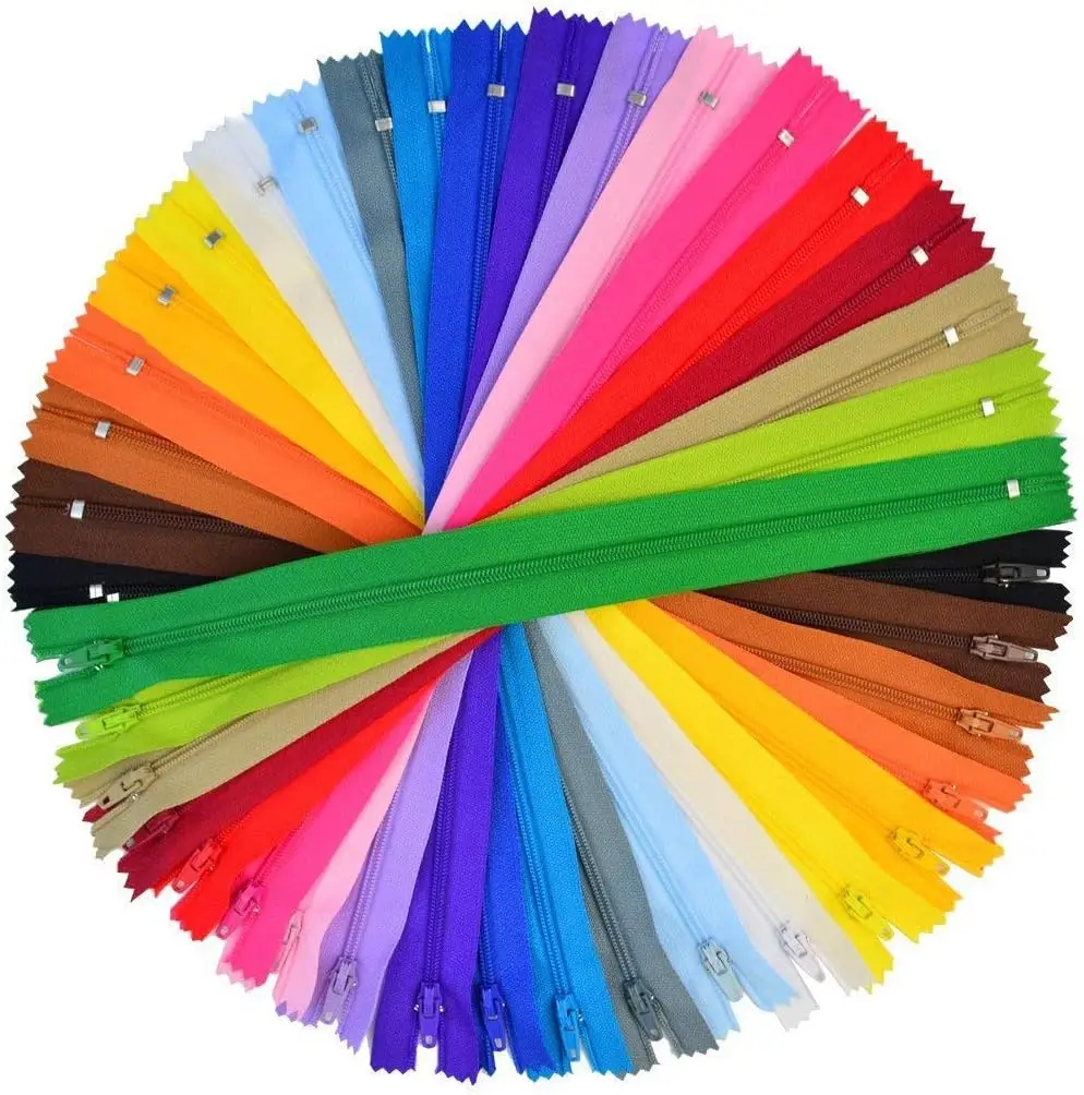 100 Pcs 12 Inch Nylon Coil Zippers for Sewing Crafts with 20 Assorted Colors
100 Pcs 12 Inch Nylon Coil Zippers for Sewing Crafts with 20 Assorted Colors