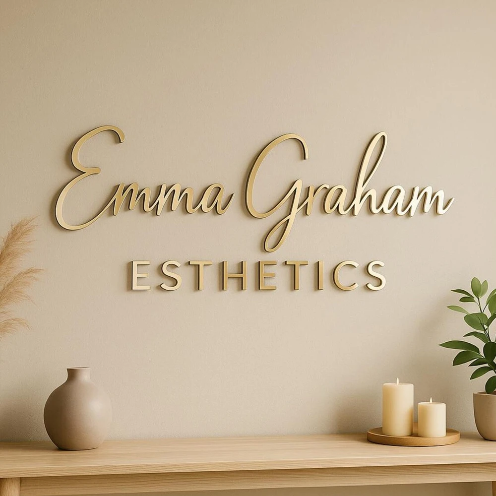 Custom Acrylic Sign Metal Sign Personalization Business Laser cut Logo Sign 3D Wall Logo Letter For Shop Salon Hotel Indoor Deco
Custom Acrylic Sign Metal Sign Personalization Business Laser cut Logo Sign 3D Wall Logo Letter For Shop Salon Hotel Indoor Deco