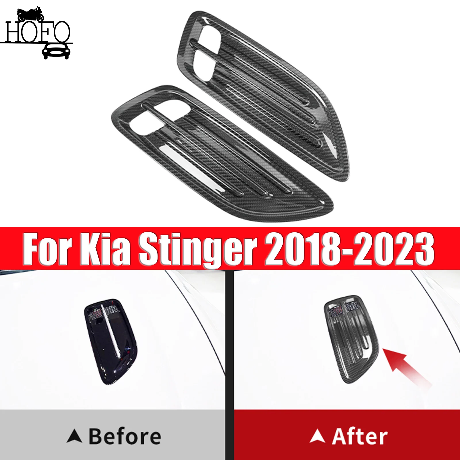 For Kia Stinger 2018-2023 Car Bonnet Hood Vent Trim Cover Overlay
For Kia Stinger 2018-2023 Car Bonnet Hood Vent Trim Cover Overlay