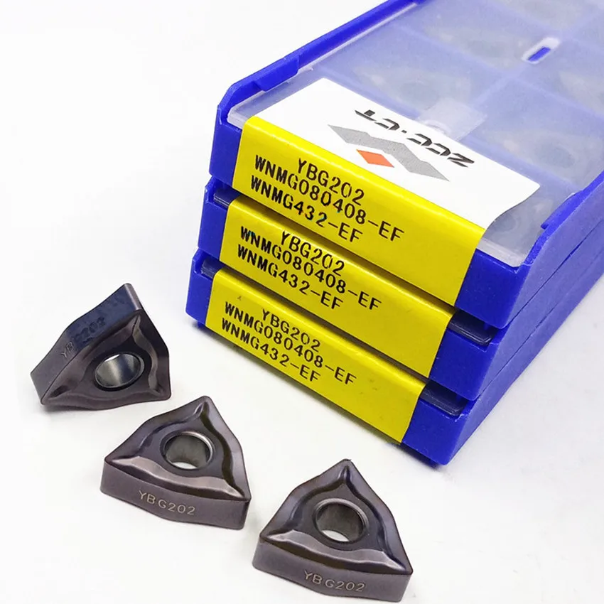 WNMG080404-EF YBG202/WNMG080408-EF YBG202/WNMG080404-EF YBG205/WNMG080408-EF YBG205 ZCC.CT CNC carbide turning inserts 10pcs/box
WNMG080404-EF YBG202/WNMG080408-EF YBG202/WNMG080404-EF YBG205/WNMG080408-EF YBG205 ZCC.CT CNC carbide turning inserts 10pcs/box