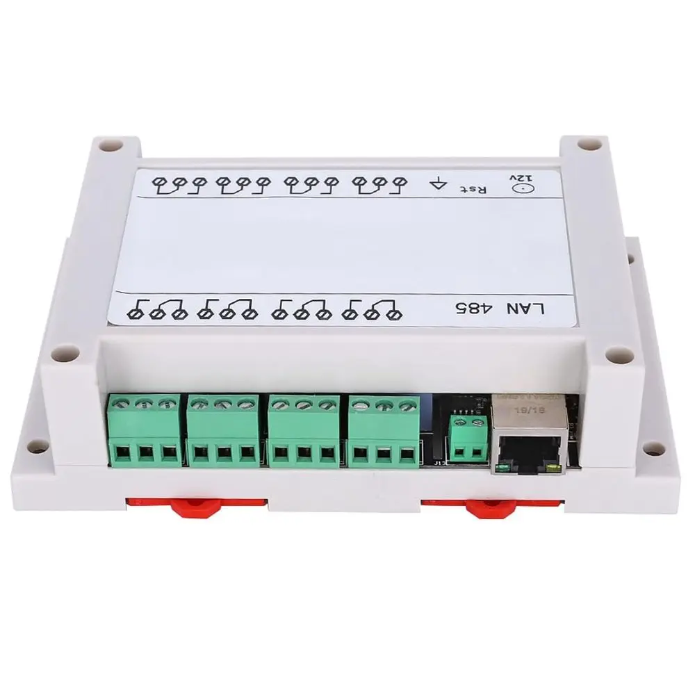 Ethernet IP RJ45 Remote Controller ule, 8-Channel Relay Switch 250V AC 10A with Case, Web Server, Control or Smart Home (White)
Ethernet IP RJ45 Remote Controller ule, 8-Channel Relay Switch 250V AC 10A with Case, Web Server, Control or Smart Home (White)